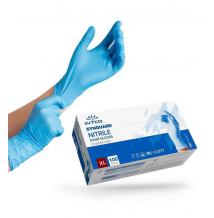 Intco jednorázové nitrilové rukavice modré M
