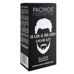 PACINOS Hair & Beard Color Kit Black 30 + 30 ml