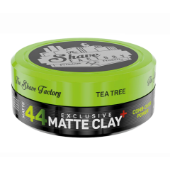 The Shave Factory Matte Clay Comb-Over Power matná hlína na vlasy s tea tree 150 ml